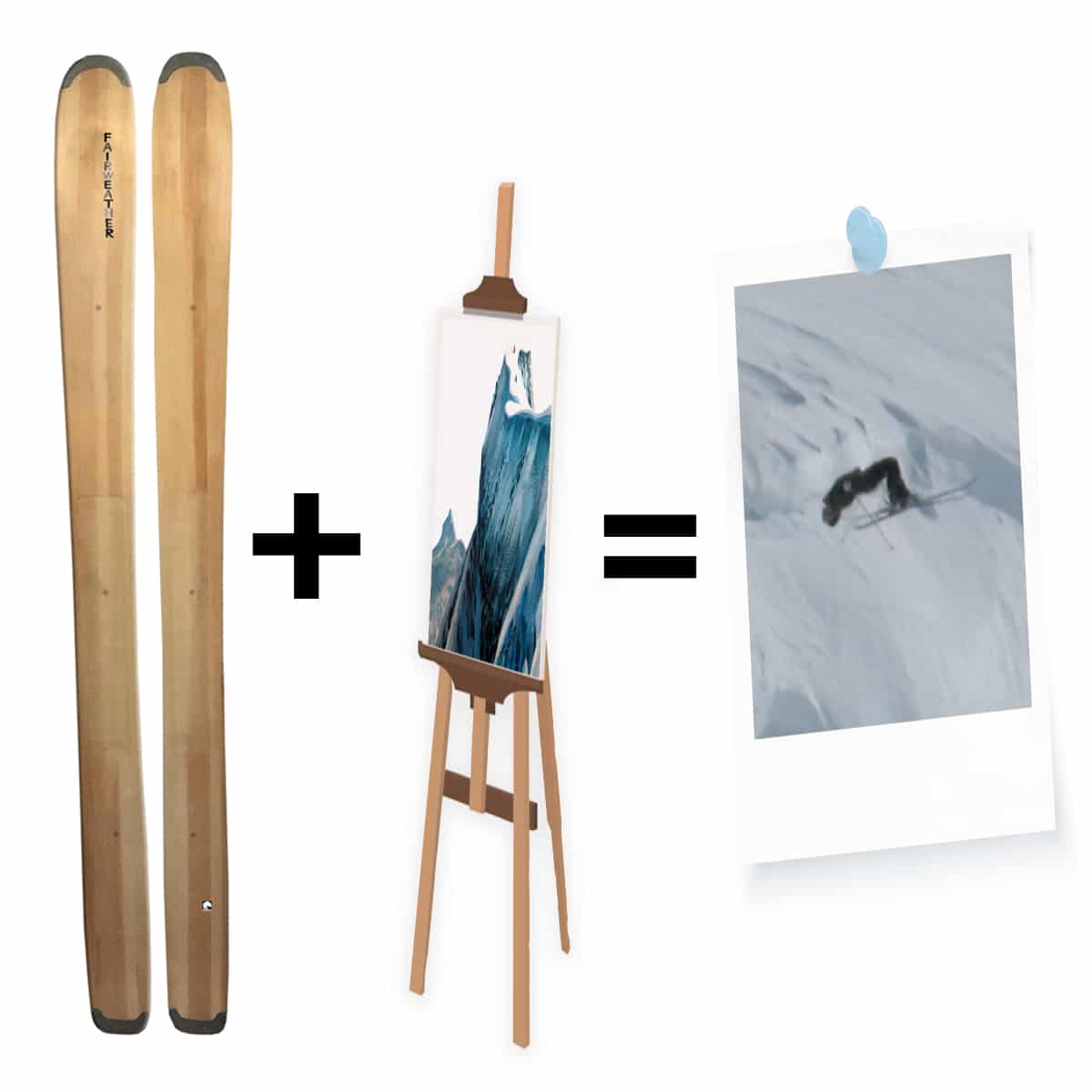 Custom Ski Doodle